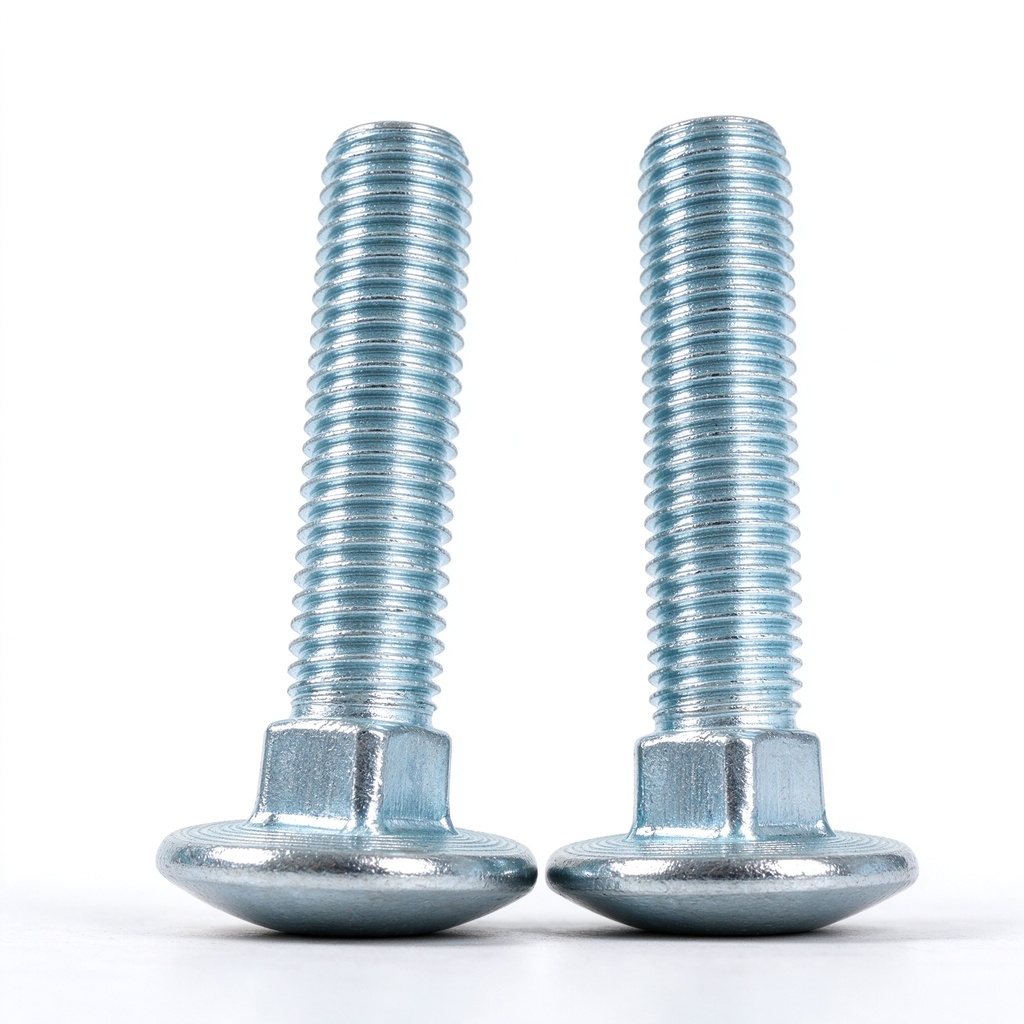 Mushroom Head Bolt DIN 603 Steel Zinc Plated Finish Carriage Bolt