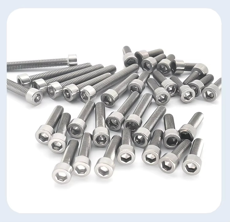 GB70.1 Mechanical Thread Cheese Head Knurled Head Screws Stainless Steel Hexagon Socket Cylindrical Head Screws