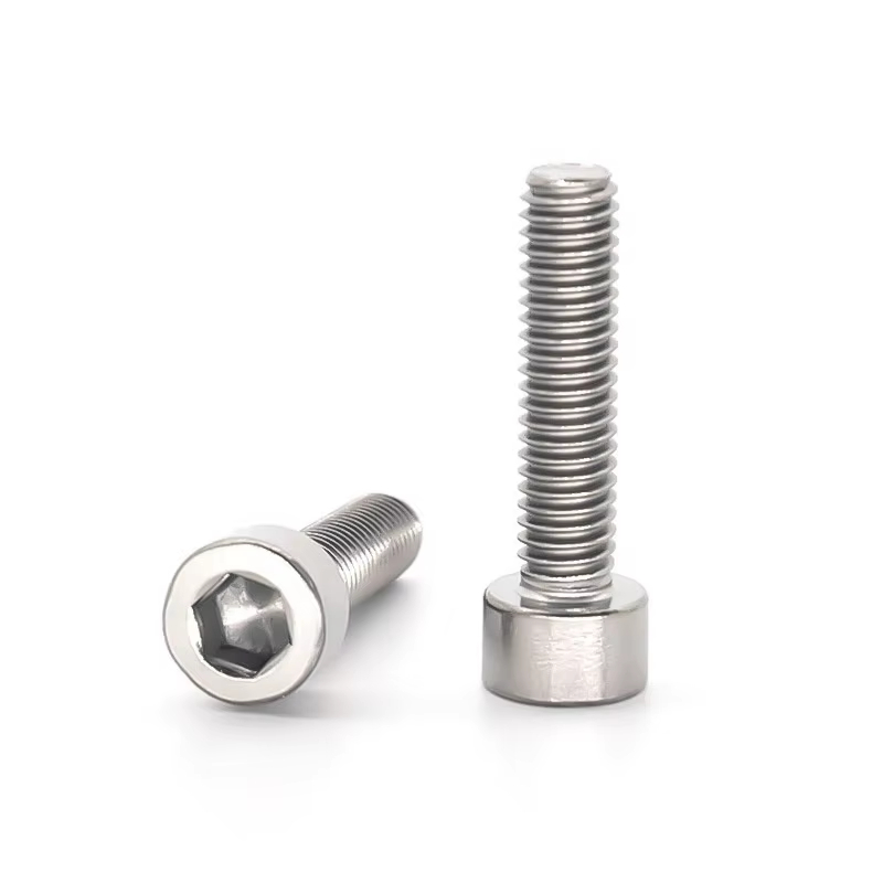 GB70.1 Mechanical Thread Cheese Head Knurled Head Screws Stainless Steel Hexagon Socket Cylindrical Head Screws