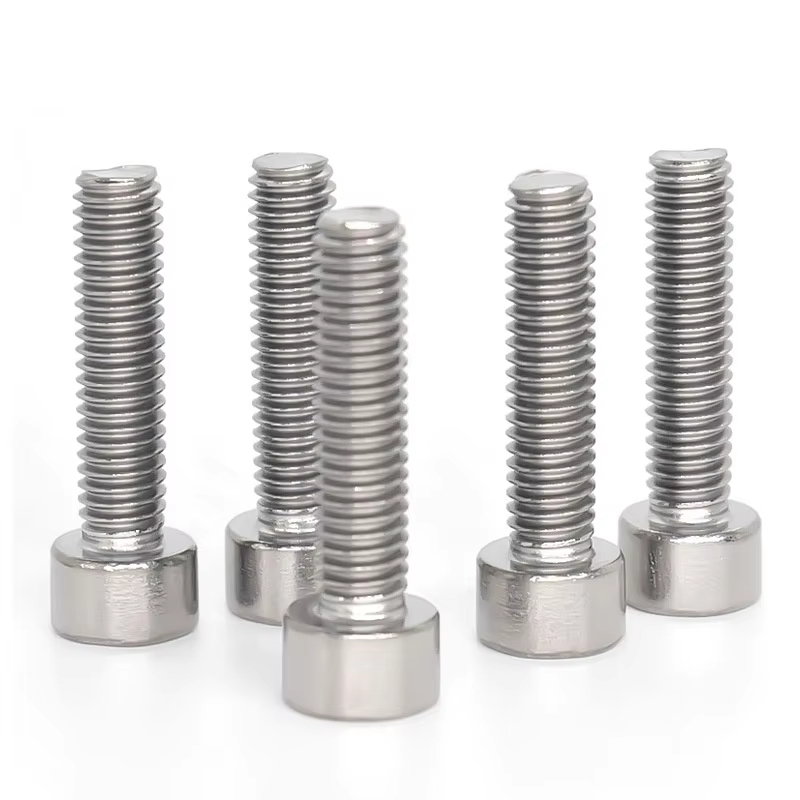 GB70.1 Mechanical Thread Cheese Head Knurled Head Screws Stainless Steel Hexagon Socket Cylindrical Head Screws