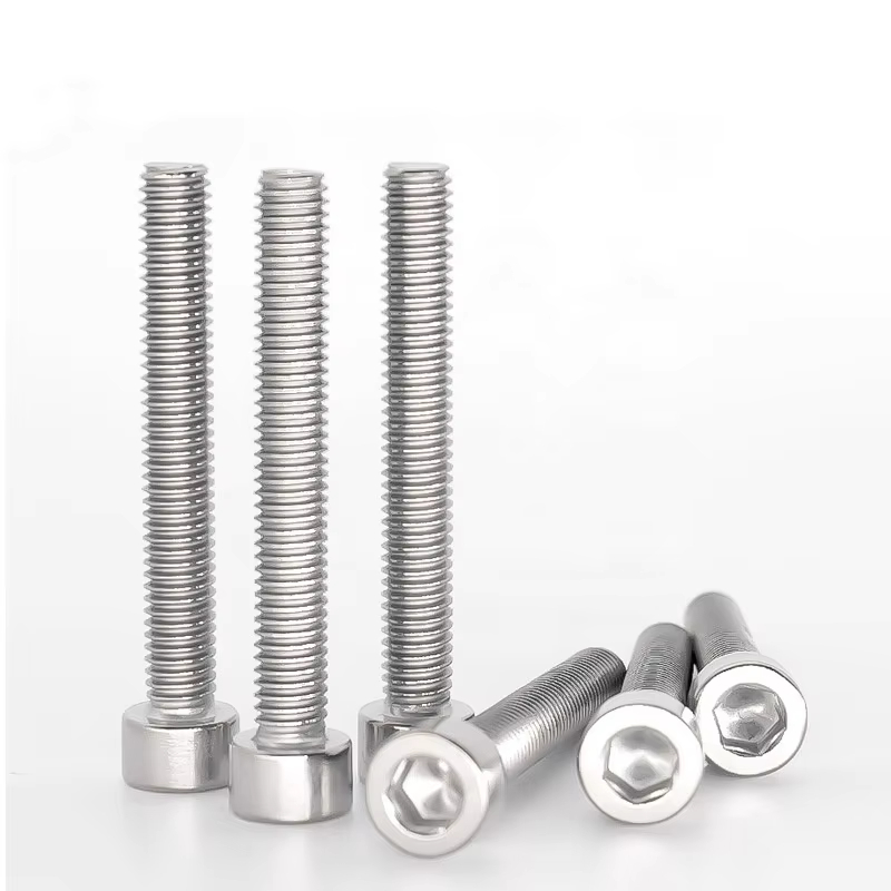 GB70.1 Mechanical Thread Cheese Head Knurled Head Screws Stainless Steel Hexagon Socket Cylindrical Head Screws