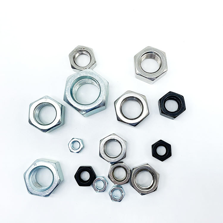 Best-Selling GB/T 6170 Hexagon Zinc-Plated Nuts SS304 SS316 & Carbon Steel High Quality Nuts