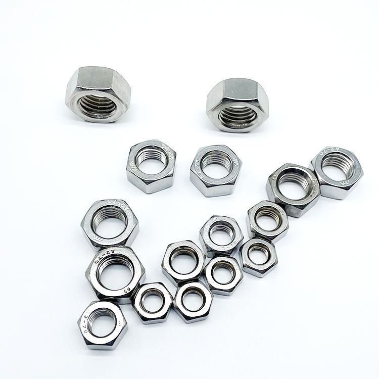 Best-Selling GB/T 6170 Hexagon Zinc-Plated Nuts SS304 SS316 & Carbon Steel High Quality Nuts