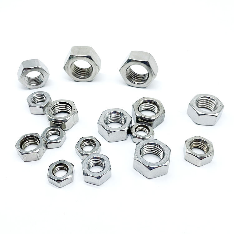 Best-Selling GB/T 6170 Hexagon Zinc-Plated Nuts SS304 SS316 & Carbon Steel High Quality Nuts