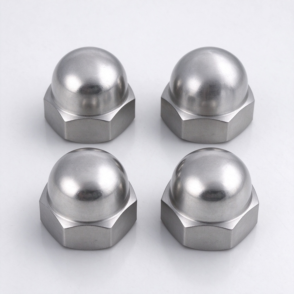 GB /T 923 Stainless Steel Hex Connecting Domed Acorn Nut Hexagon Acorn Nut Acorn Nuts with Fine Pitch