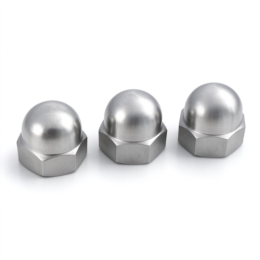 GB /T 923 Stainless Steel Hex Connecting Domed Acorn Nut Hexagon Acorn Nut Acorn Nuts with Fine Pitch