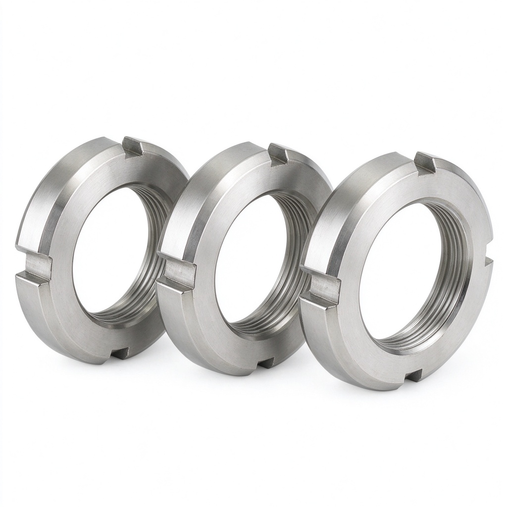China Manufacturer's DIN 1804 Stainless Steel 304 Groove LockNut Slotted Round Spanner Lock Nuts