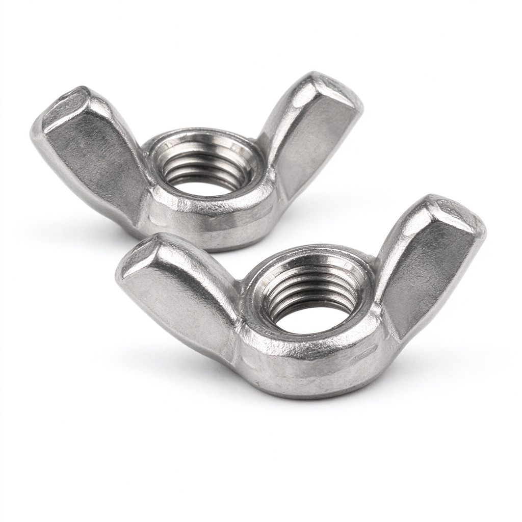 Factory Price DIN 315 Stainless Steel M3-M8 Wing Nuts Galvanized Round Head Wing Nut for Mining Sizes Available M6 Wing Nut