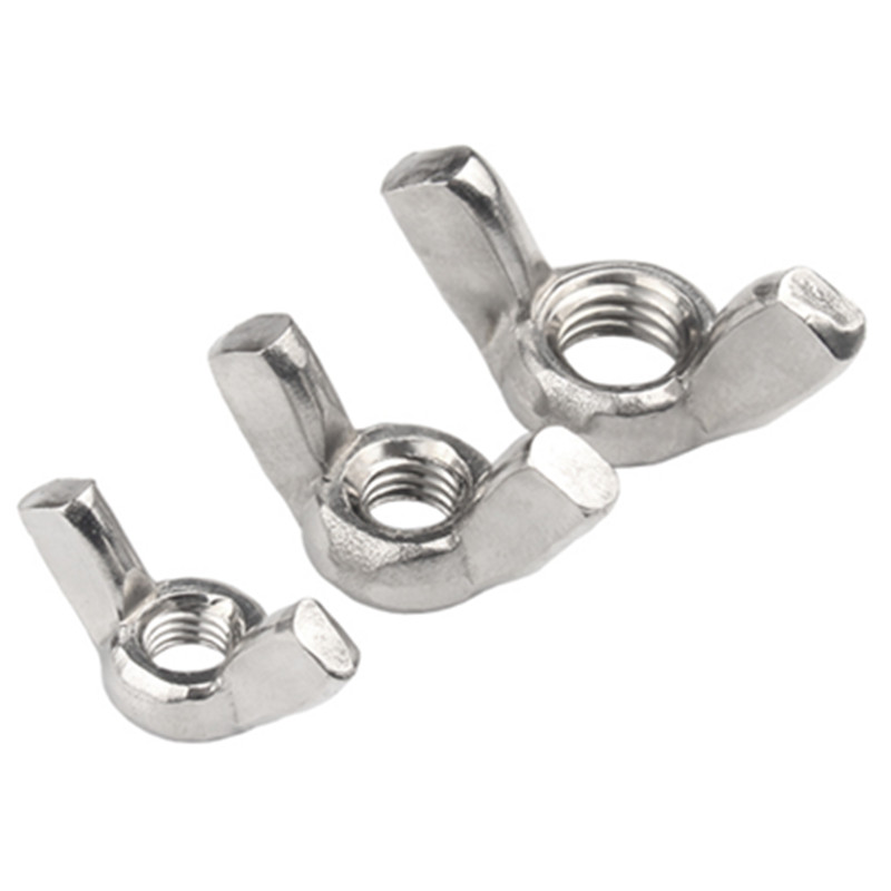 Factory Price DIN 315 Stainless Steel M3-M8 Wing Nuts Galvanized Round Head Wing Nut for Mining Sizes Available M6 Wing Nut