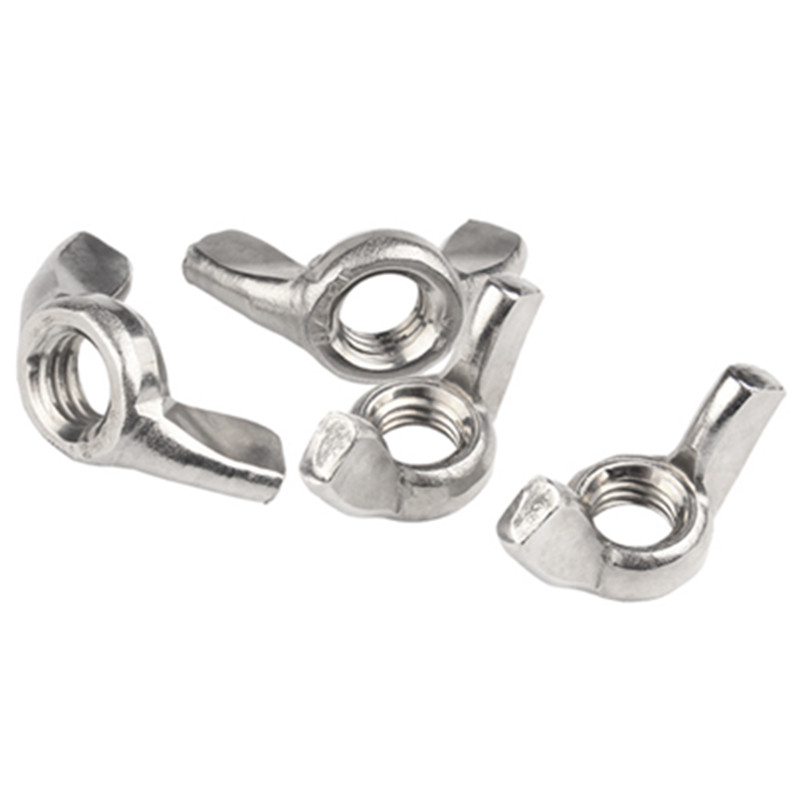 Factory Price DIN 315 Stainless Steel M3-M8 Wing Nuts Galvanized Round Head Wing Nut for Mining Sizes Available M6 Wing Nut