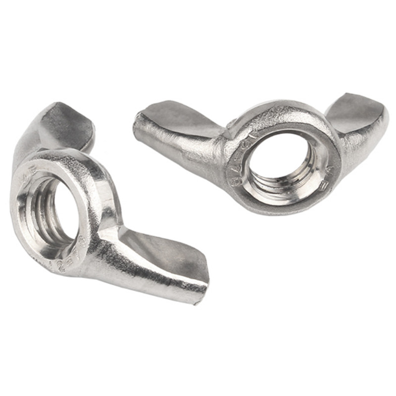 Factory Price DIN 315 Stainless Steel M3-M8 Wing Nuts Galvanized Round Head Wing Nut for Mining Sizes Available M6 Wing Nut