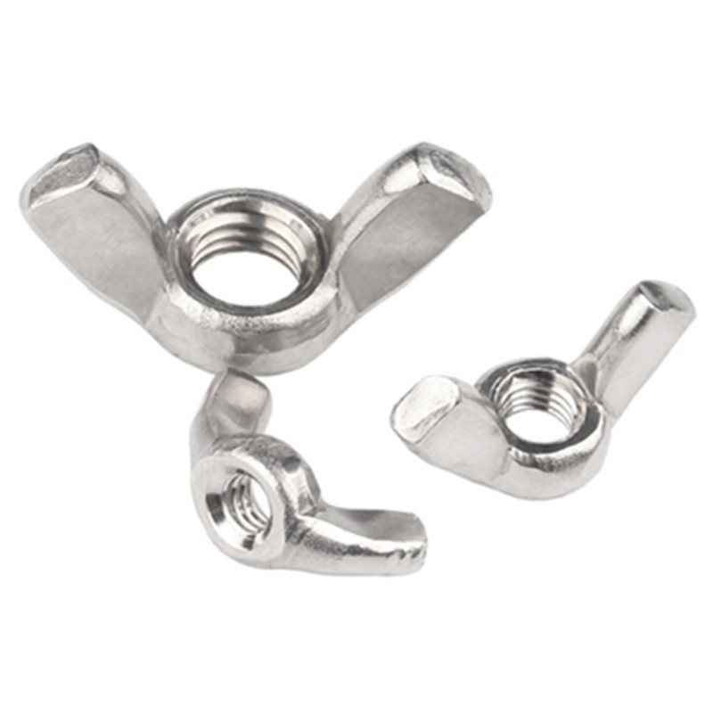 Factory Price DIN 315 Stainless Steel M3-M8 Wing Nuts Galvanized Round Head Wing Nut for Mining Sizes Available M6 Wing Nut
