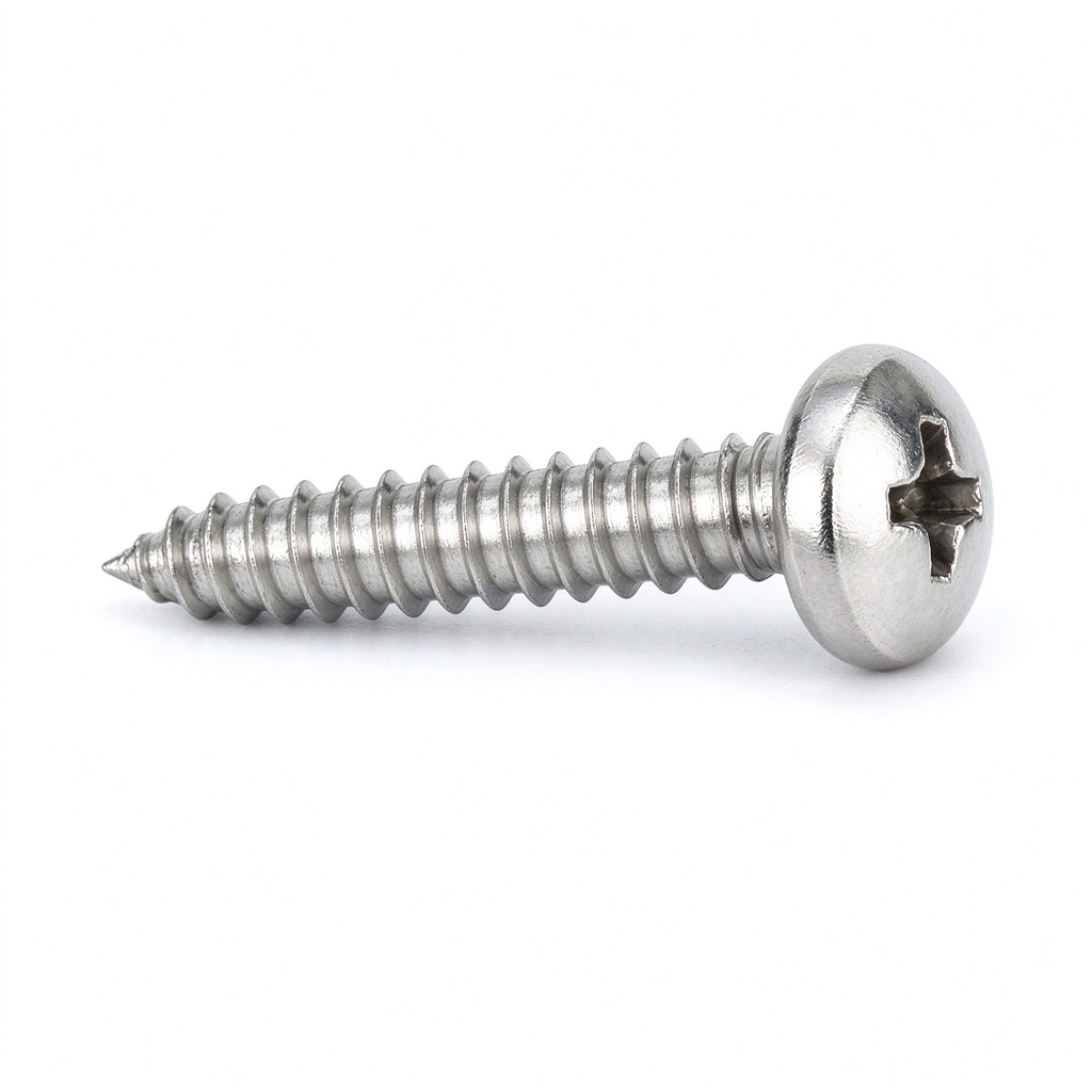 GB/T 845 Class 6 Stainless Steel Fine Thread Cross Recessed Pan Head Self Tapping Machine Screws M5/M8/M10