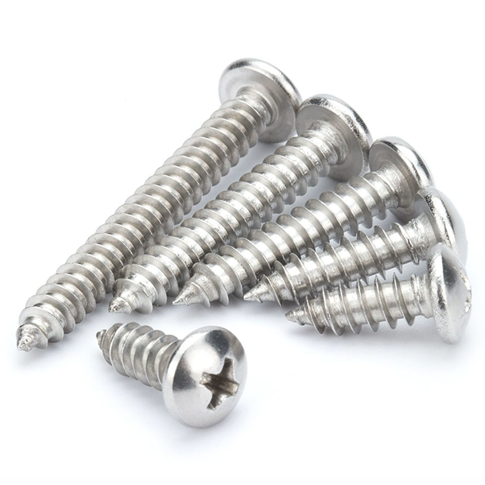 GB/T 845 Class 6 Stainless Steel Fine Thread Cross Recessed Pan Head Self Tapping Machine Screws M5/M8/M10