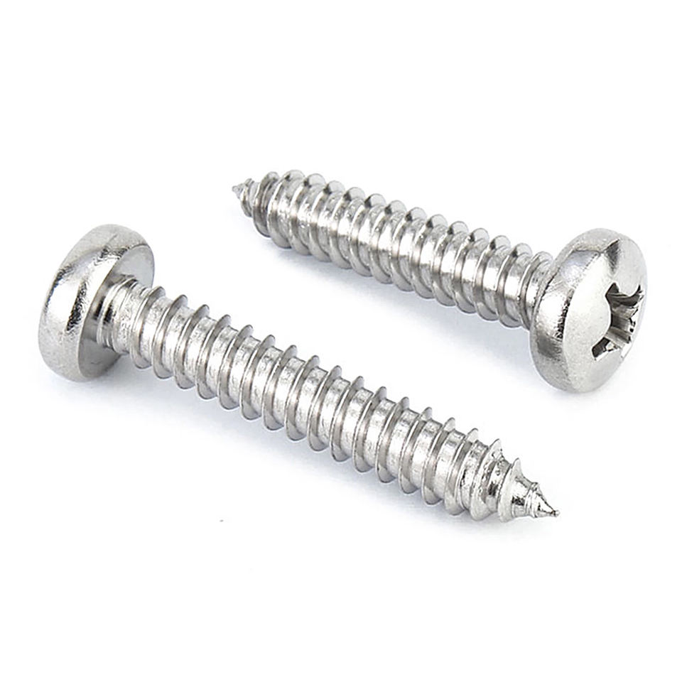 GB/T 845 Class 6 Stainless Steel Fine Thread Cross Recessed Pan Head Self Tapping Machine Screws M5/M8/M10