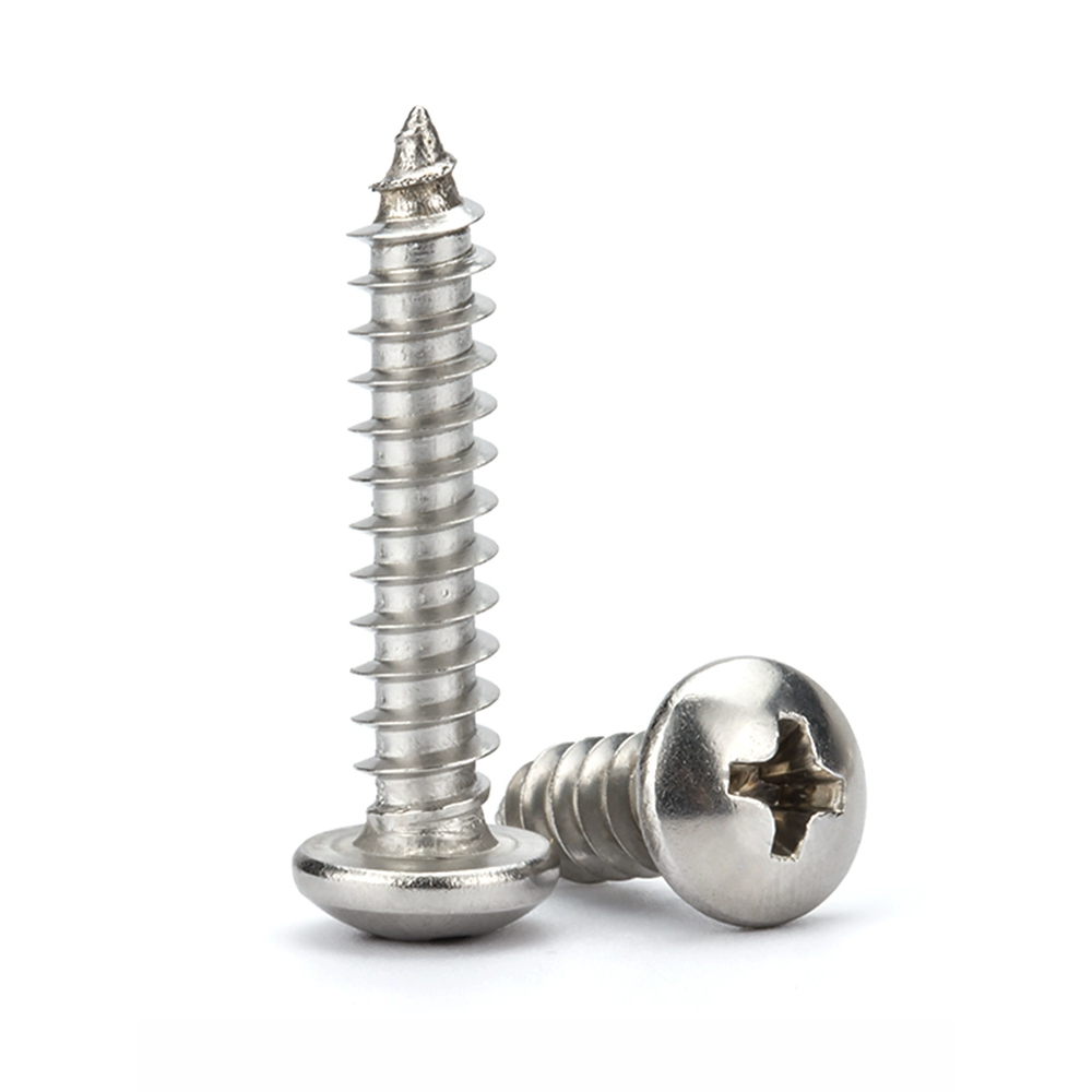GB/T 845 Class 6 Stainless Steel Fine Thread Cross Recessed Pan Head Self Tapping Machine Screws M5/M8/M10