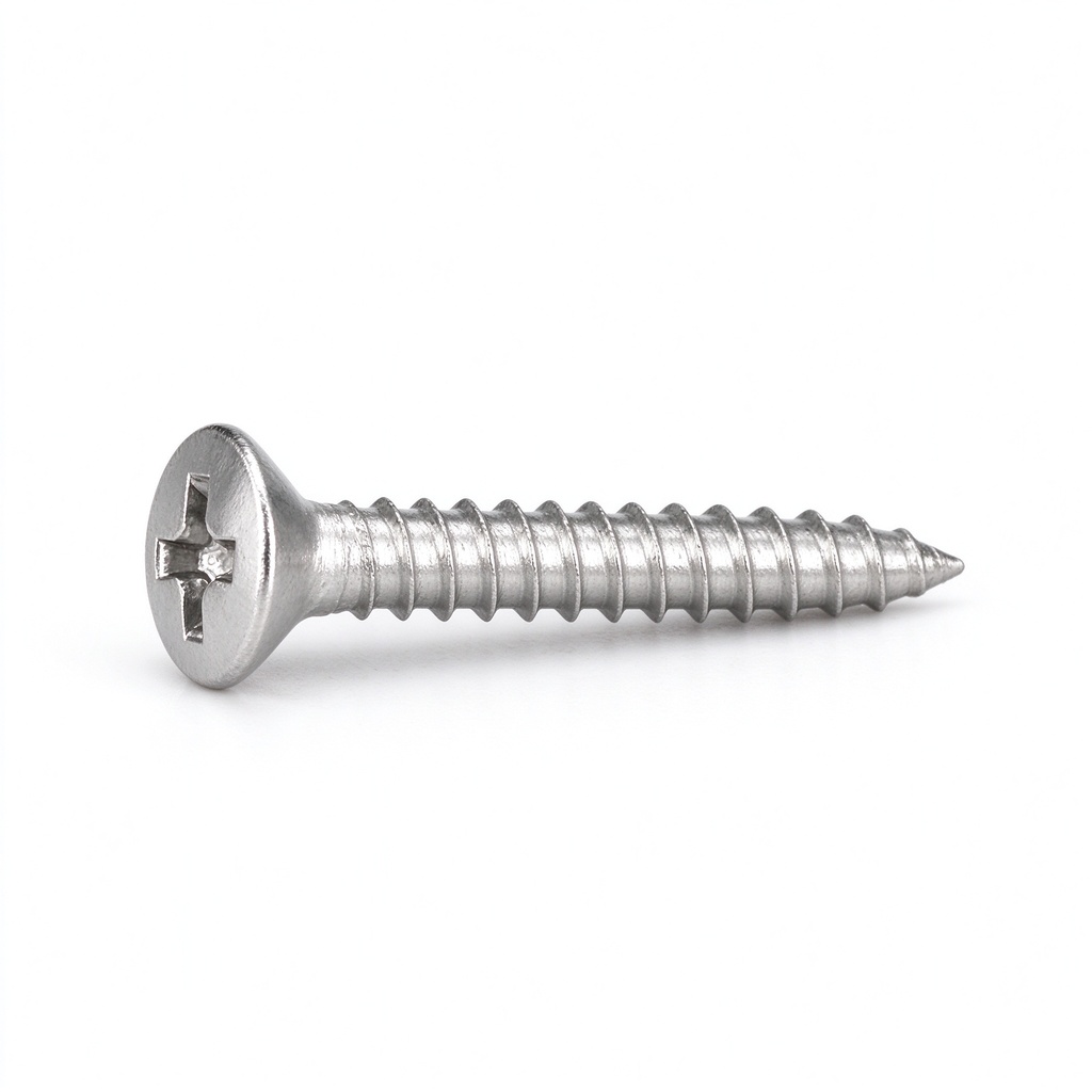 GB846 DIN7982 A2-70 Stainless Steel 304 M1-M8 ST2.2-ST9.5 Phillips Drive Cross Recessed Countersunk Head Self Tapping Screw