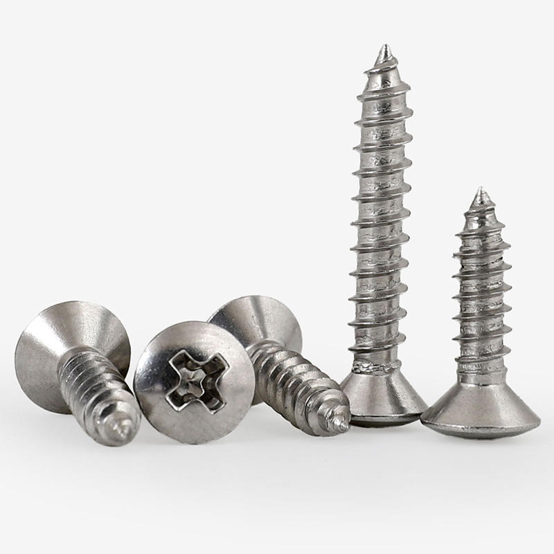 Factory Direct GB/T 847 Cross Recessed Raised Countersunk Head Tapping Screw 304 Stainless Steel for Partition Wall Industry