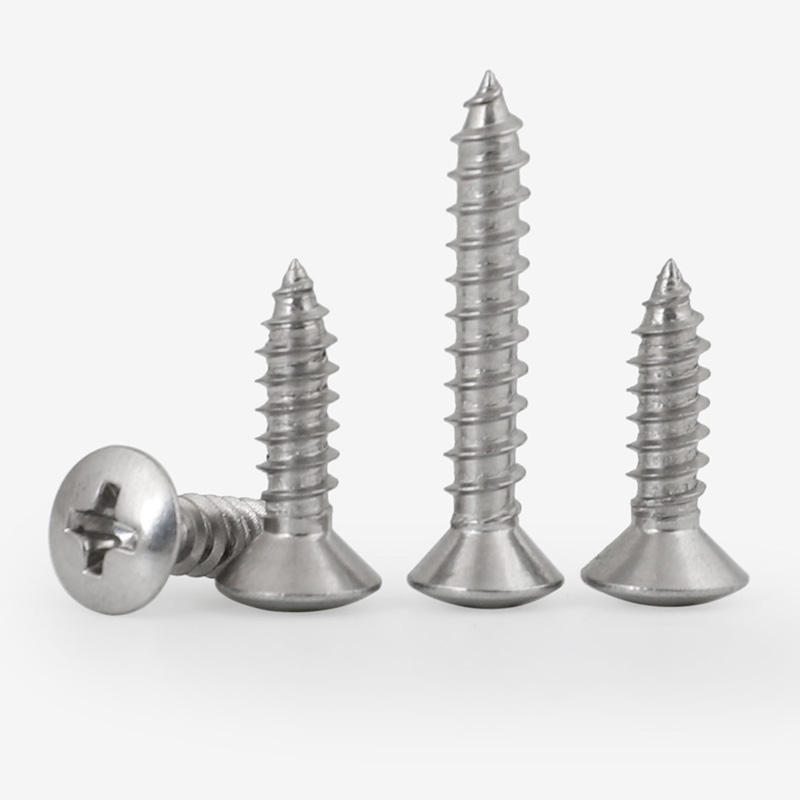 Factory Direct GB/T 847 Cross Recessed Raised Countersunk Head Tapping Screw 304 Stainless Steel for Partition Wall Industry
