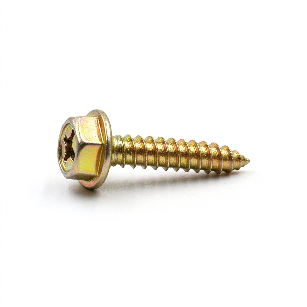 OEM ODM Available GB/T 16824.1 Carbon Steel Yellow Zinc Plated Hex Head Flange Screws for Transformer Cooling Fins Industry