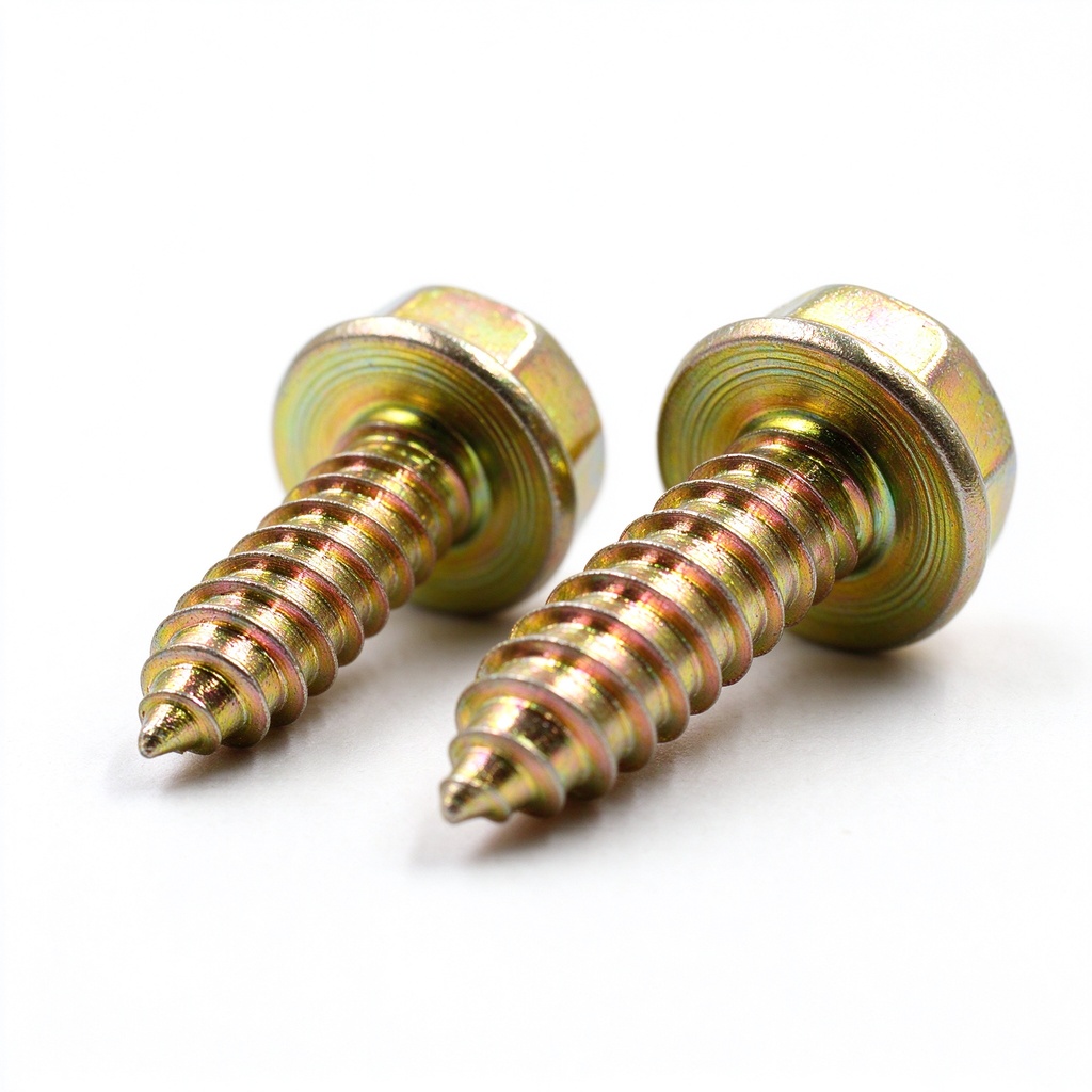OEM ODM Available GB/T 16824.1 Carbon Steel Yellow Zinc Plated Hex Head Flange Screws for Transformer Cooling Fins Industry