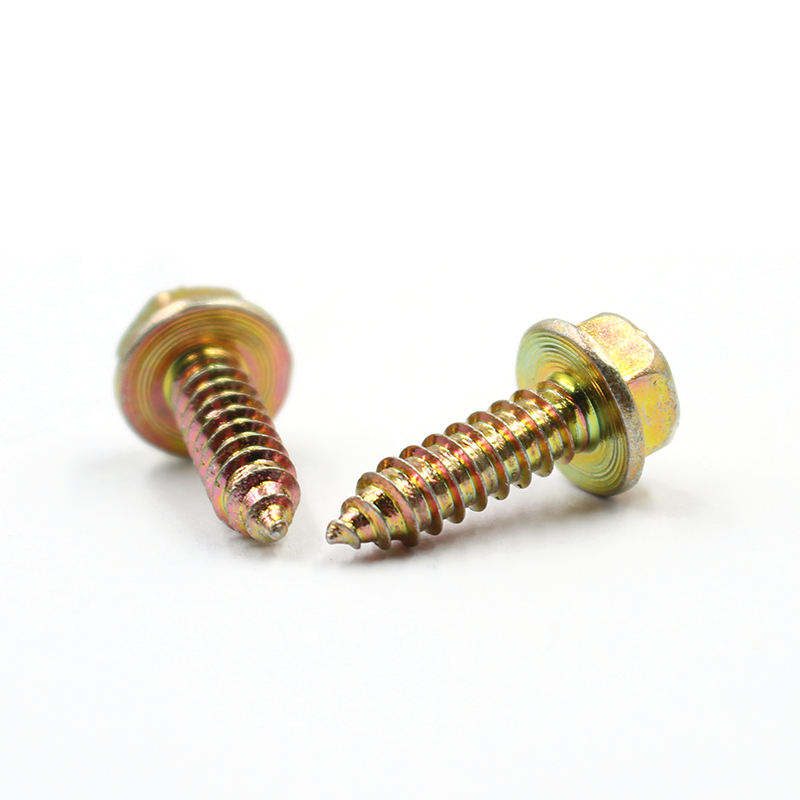 OEM ODM Available GB/T 16824.1 Carbon Steel Yellow Zinc Plated Hex Head Flange Screws for Transformer Cooling Fins Industry