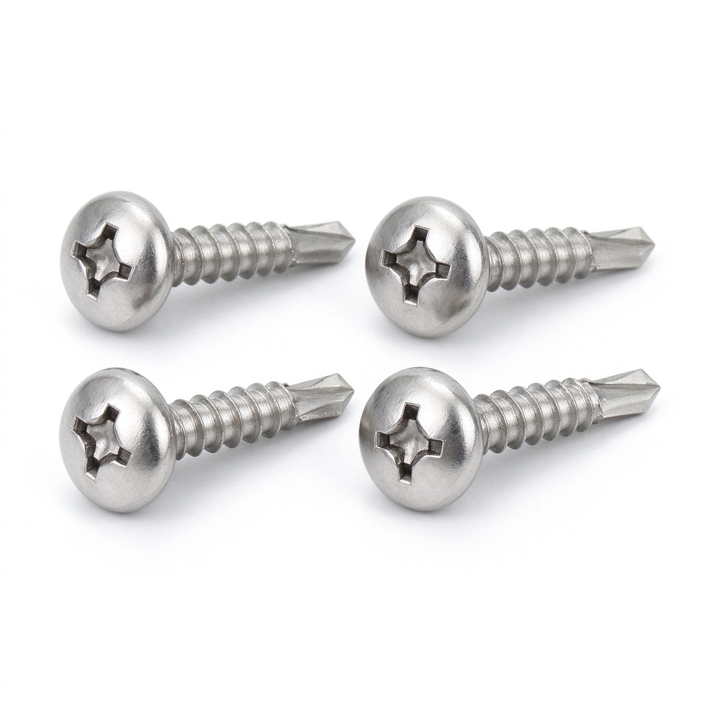 DIN7504 GB15856.1 ISO15481 Stainless Steel 304 Furniture Phillips Drive Cross Recessed Phillips Pan Head Self Drilling Screws