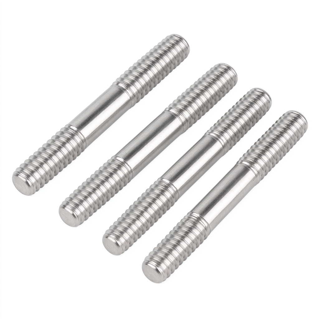 304 Stainless Steel Carbon Steel DIN976 GB901 Extended Double End Threaded Studs Dual End Stud Bolts for Industrial Flanges