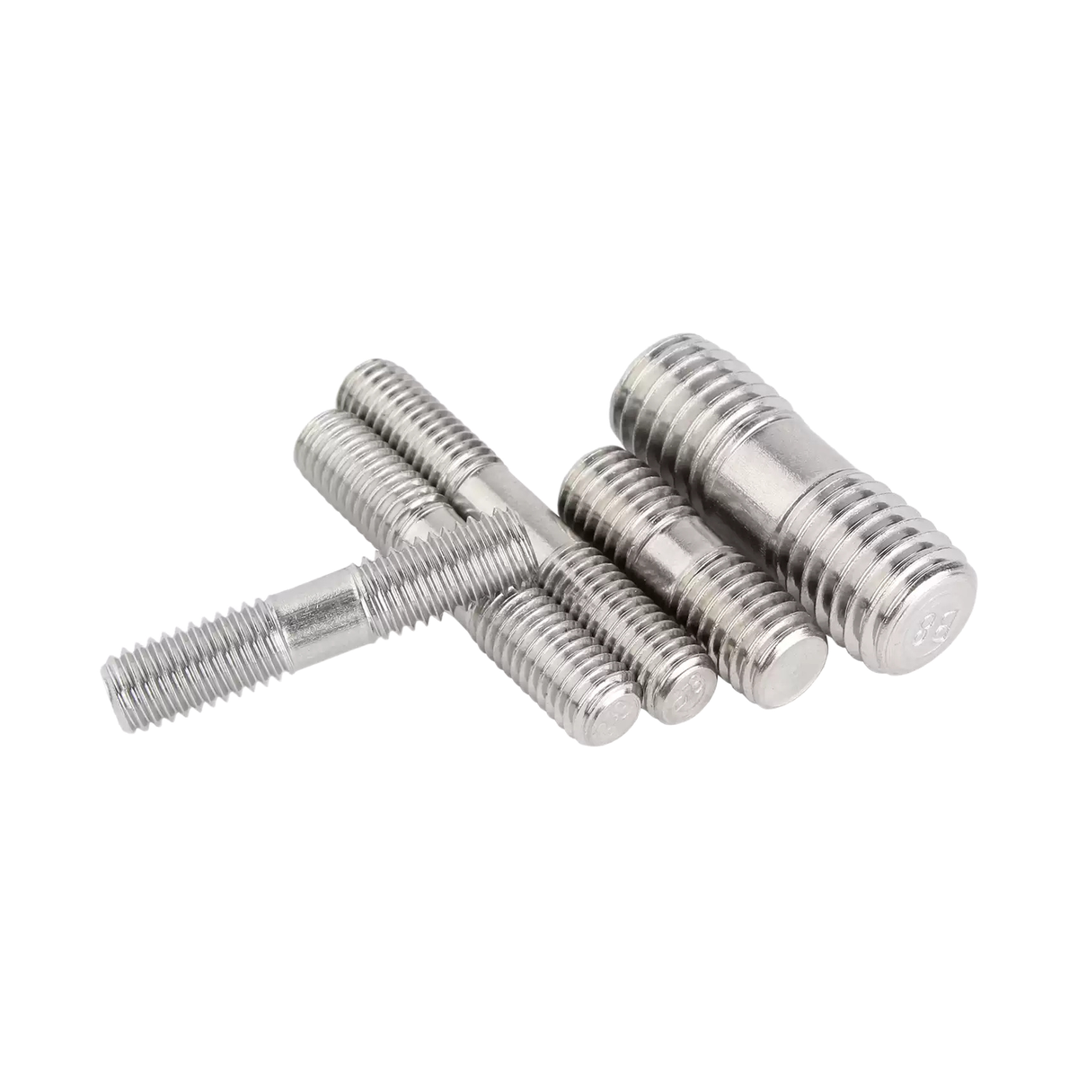 304 Stainless Steel Carbon Steel DIN976 GB901 Extended Double End Threaded Studs Dual End Stud Bolts for Industrial Flanges