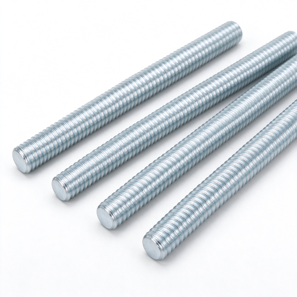 Carbon Steel Zinc Plated Threaded Rods Threaded Bars GB/T 15389 Grade 4.8 M3 M4 M5 M6 M8 M10 M12 M16 M20 M24 M30 M36 1m 2m 3m