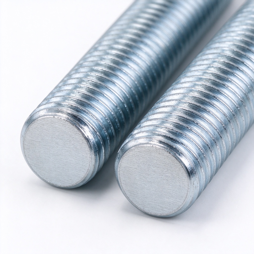 Carbon Steel Zinc Plated Threaded Rods Threaded Bars GB/T 15389 Grade 4.8 M3 M4 M5 M6 M8 M10 M12 M16 M20 M24 M30 M36 1m 2m 3m