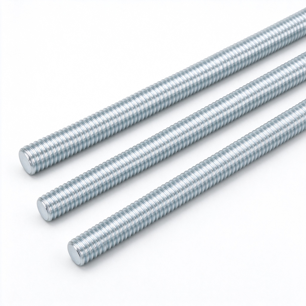 Carbon Steel Zinc Plated Threaded Rods Threaded Bars GB/T 15389 Grade 4.8 M3 M4 M5 M6 M8 M10 M12 M16 M20 M24 M30 M36 1m 2m 3m