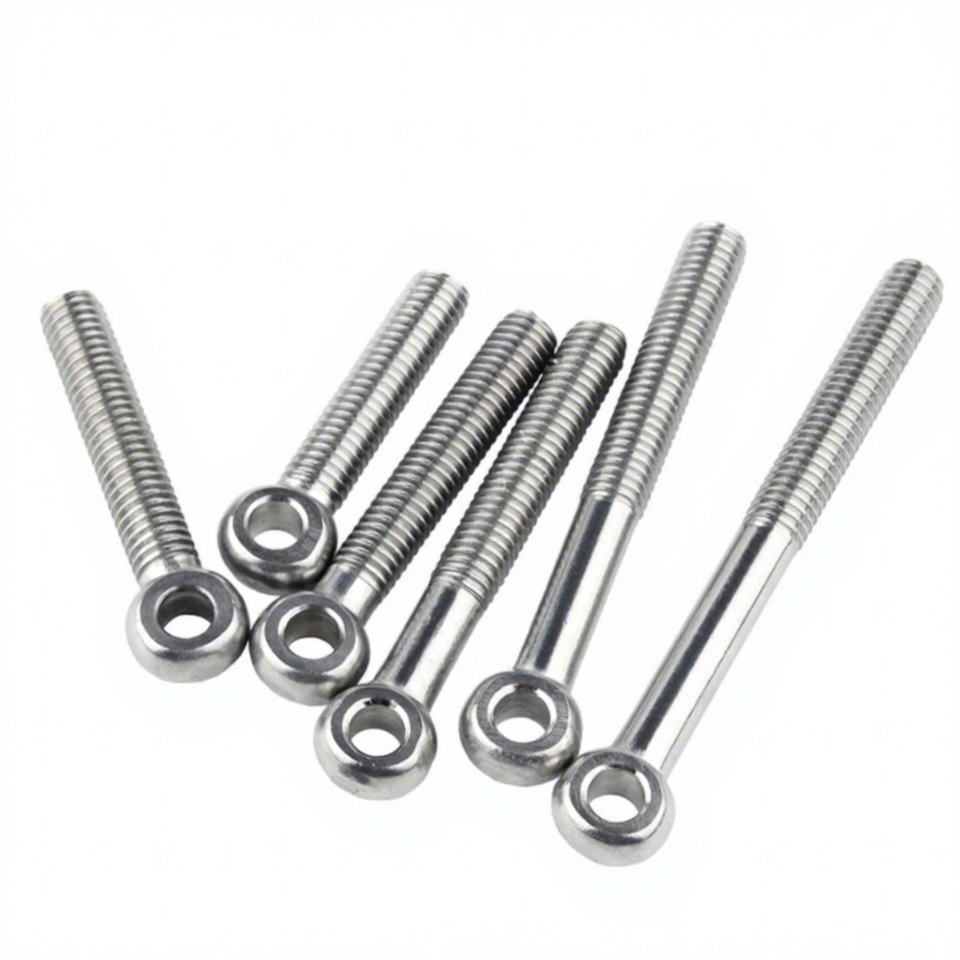 Stainless Steel 304 316 Eye Bolt GB798 Swing Bolt Metric Thread M6-M24 High Strength Lifting Eye Bolt for Construction Fastener