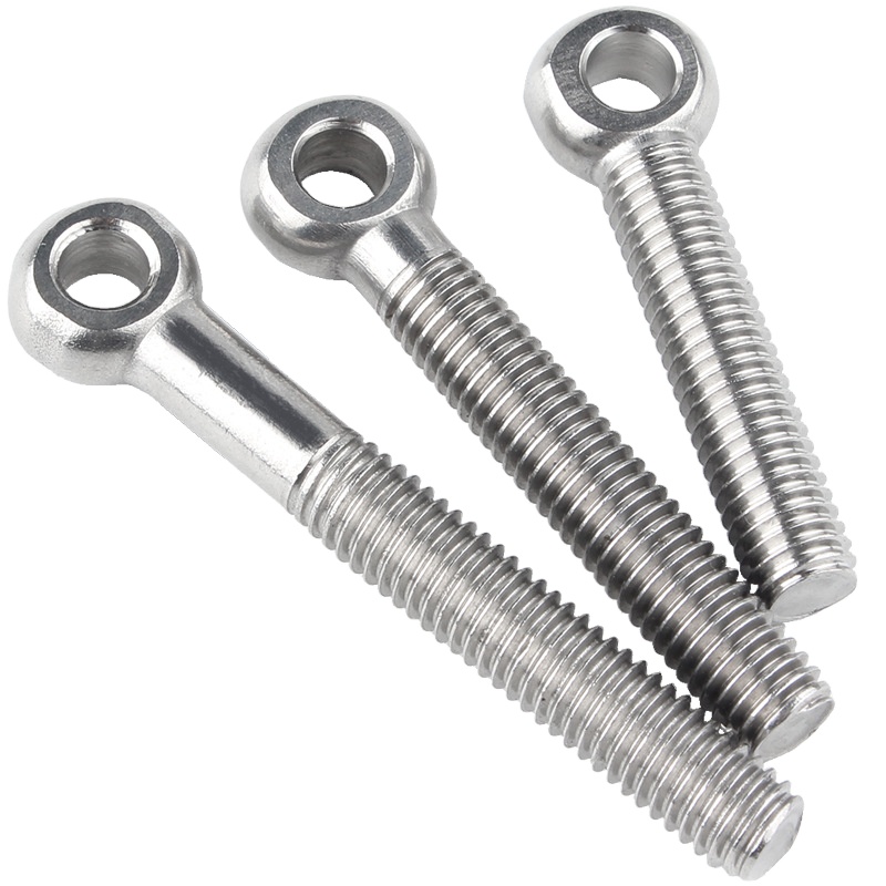 Stainless Steel 304 316 Eye Bolt GB798 Swing Bolt Metric Thread M6-M24 High Strength Lifting Eye Bolt for Construction Fastener