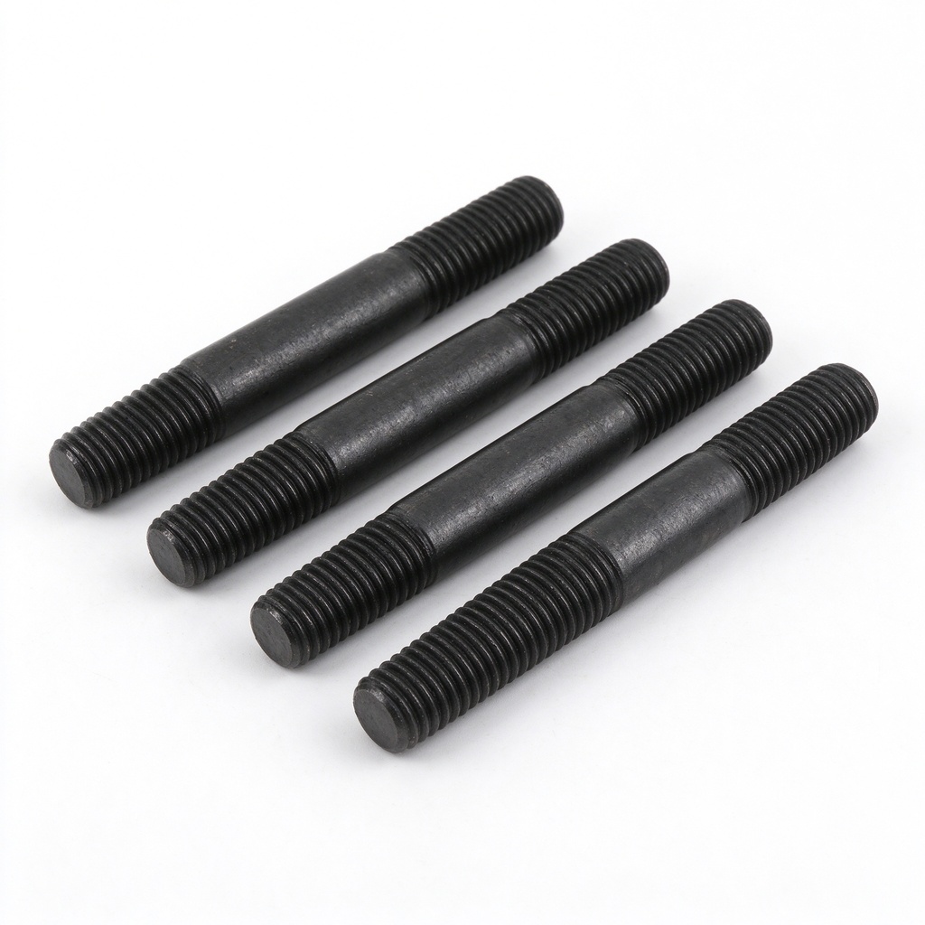 Reasonable Price Double End Studs Carbon Steel Dacromet GB/T900-1988 M2 M12 M48 Class4.8 Class5.8 Class10.9 M10*1.5 M20*2.5