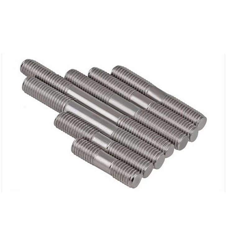 Reasonable Price Double End Studs Carbon Steel Dacromet GB/T900-1988 M2 M12 M48 Class4.8 Class5.8 Class10.9 M10*1.5 M20*2.5