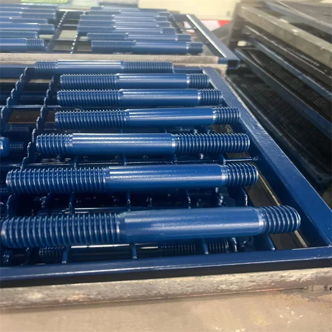 Reasonable Price Double End Studs Carbon Steel Dacromet GB/T900-1988 M2 M12 M48 Class4.8 Class5.8 Class10.9 M10*1.5 M20*2.5
